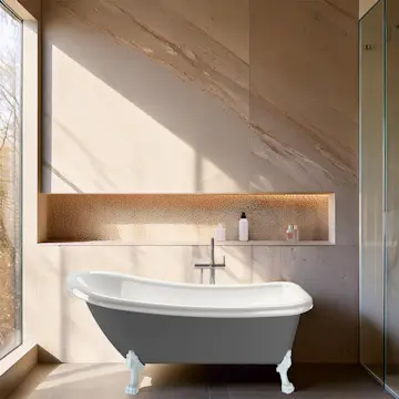 Tassbadkar Bathlife Ideal Grå