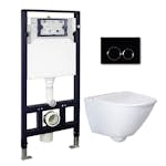 Toalettstol Bathlife Spola Vägghängd inkl Fixtur