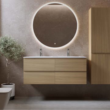 Tvättställsskåp Bathlife Eufori med Tvättställ och Spegel Skina