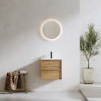 Tvättställsskåp Bathlife Charm med Tvättställ och Spegel Skina