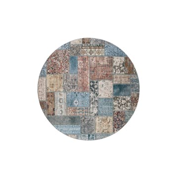 Flatvävd KM Carpets Tarfaya Patch Rund