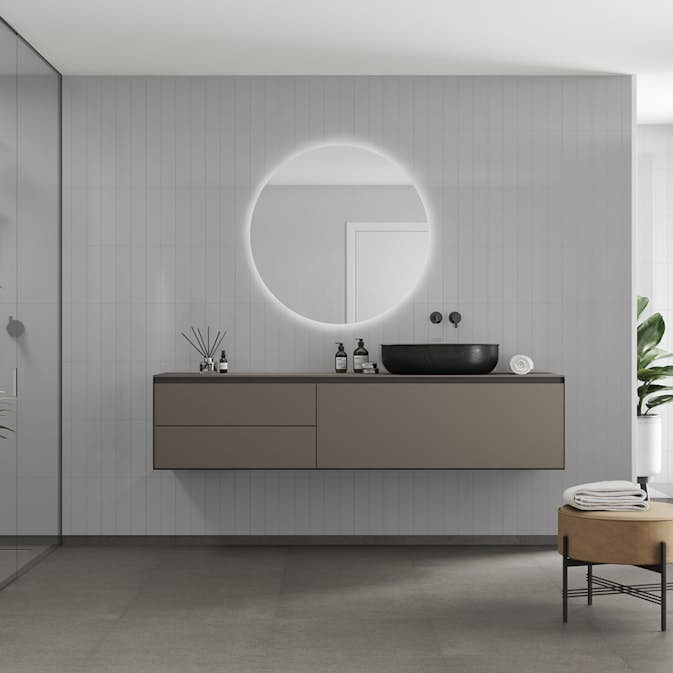 Våtrumsskiva Fibo 4063-M0830 HG Clean Grey 10x620x2400 mm