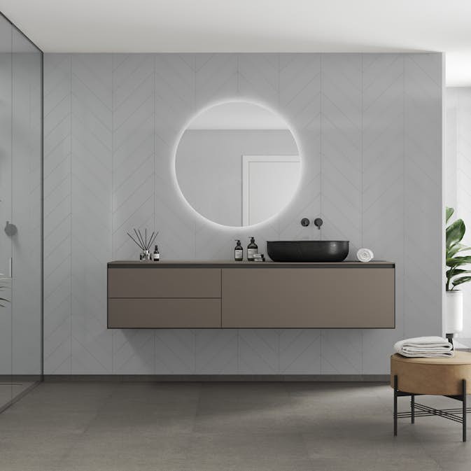 Våtrumsskiva Fibo 4063-M78 HG Clean Grey 10x620x2400 mm