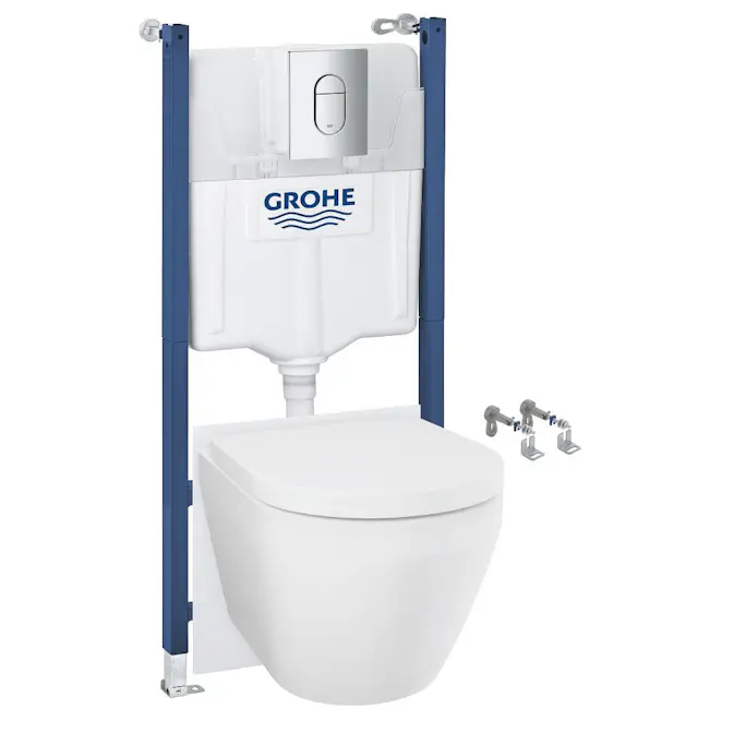Vägghängd Toalettstol Grohe Solido Euro 5-i-1 Komplett