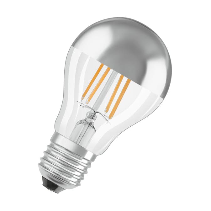 LED-Lampa Osram Normal (50) E27 Silver 827 Toppförs Cl A