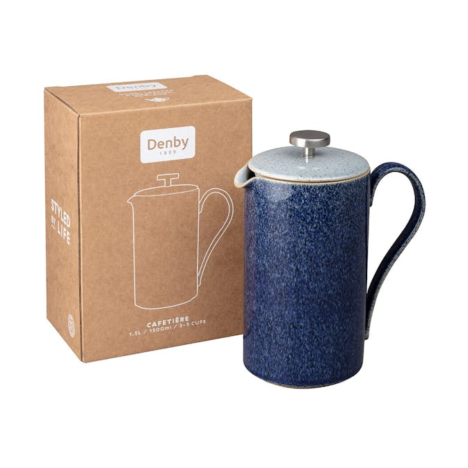 Kaffepress Denby Studio Blue Cobalt 1,5 L