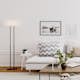 Golvlampa By Rydéns Luton H150 cm Svart/Vit