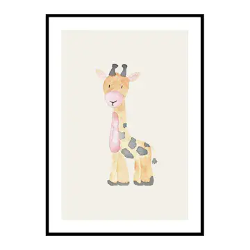 Poster Gallerix Watercolor Giraffe