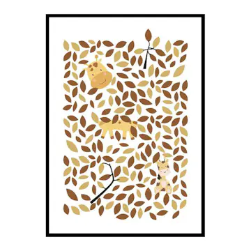 Poster Gallerix Hiding Giraffe 4106