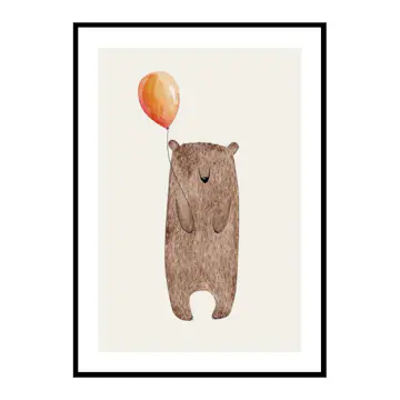 Poster Gallerix Bear With Balloon