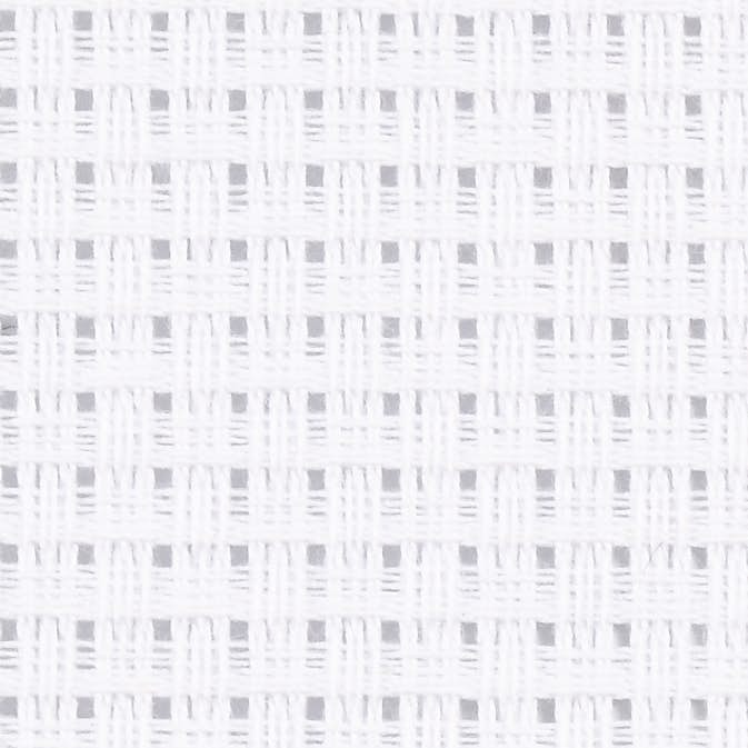 Broderiväv Creativ Company Aida Stl 50x50 cm 24 Rutor Per 10 cm 1 st Vit