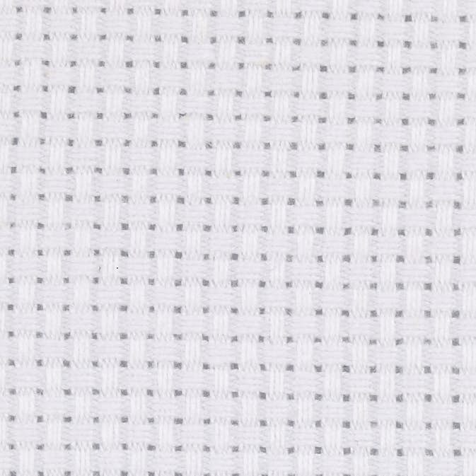 Broderiväv Creativ Company Aida Stl 50x50 cm 43 Rutor Per 10 cm 1 st Vit
