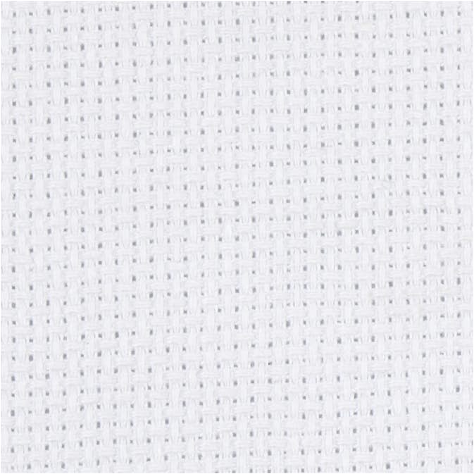 Broderiväv Creativ Company Aida Stl 50x50 cm 70 Rutor Per 10 cm 1 st Vit