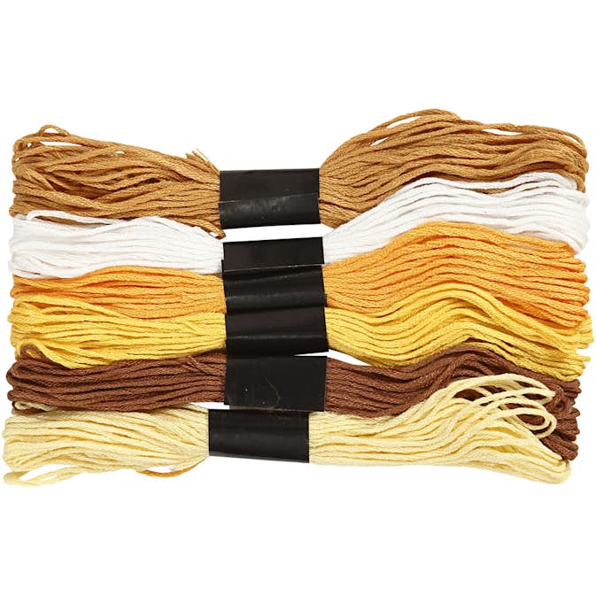 Broderigarn Creativ Company Harmoni Tjocklek 1 mm 6 Bunt/1 Förp
