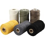Makramégarn Creativ Company Mixade Färger D2 mm 6x330 g/1 Set