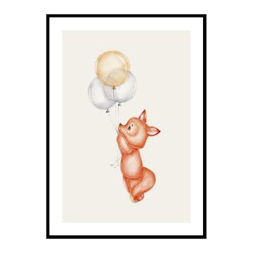 Poster Gallerix Fox With Balloons