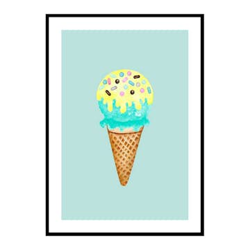 Poster Gallerix Ice Cream In Blue