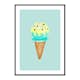 Poster Gallerix Ice Cream In Blue