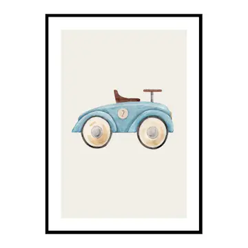 Poster Gallerix Blue Toy Car
