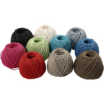 Papperssnören Creativ Company Sortiment Tjocklek 2,5-3 mm 10x40 m/1 Förp