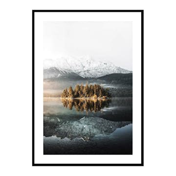 Poster Gallerix Lake By Mountains
