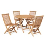 Caféset Hillerstorp Nova med 4st Trädgårdstolar