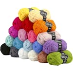 Akrylgarn Creativ Company Fantasia Mixade Färger 80 m 20st 50 g/1 Förp