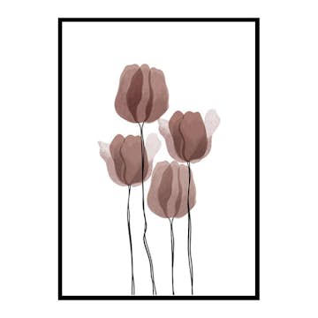 Poster Gallerix Watercolor Flowers No2