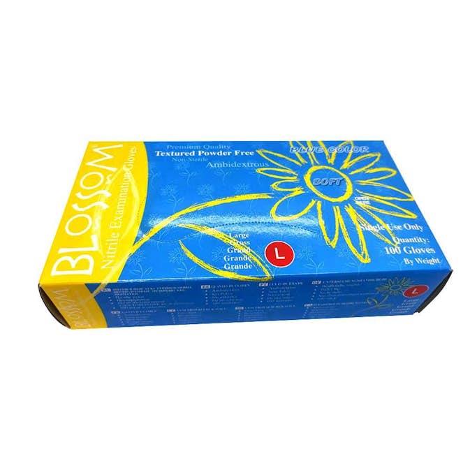 Engångshandskar Blossom Blue Nitril