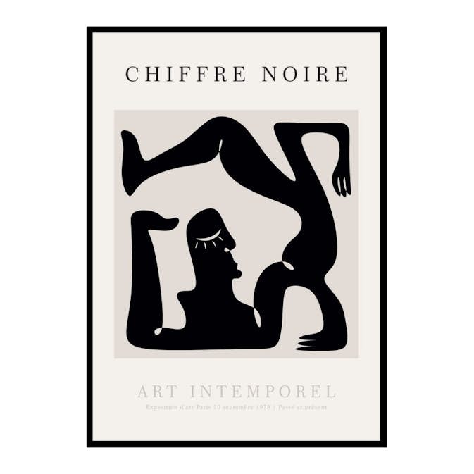 Poster Gallerix Chiffre Noire No1