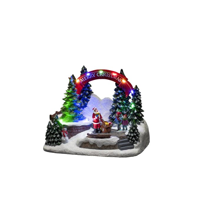 Julby Gnosjö Konstsmide B/O Mekanisk LED Tomte & Barn