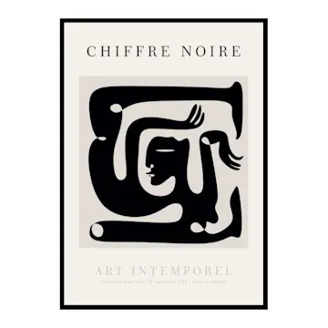 Poster Gallerix Chiffre Noire No2