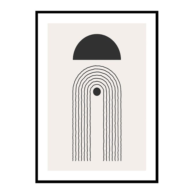 Poster Gallerix Flow Shapes No2