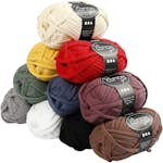 Tubgarn Creativ Company Mixade Färger 45 m 10X100 g/1 Förp