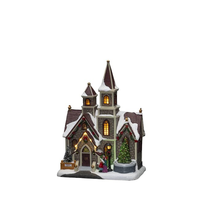 Julby Gnosjö Konstsmide B/O Mekanisk LED Kyrka