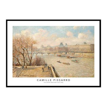 Poster Gallerix Pissarro Louvre From Pont Neuf