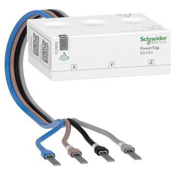 Energimätare Schneider Electric PowerTag Resi9 Flex ZigBee 3-pol + N, 63A för alla Dvärg/minibrytare Flexibel Anslutning