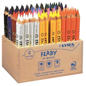 Färgpennor Lyra Ferby 96 Pennor I Träställ