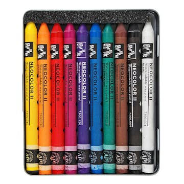 Vaxkrita ABA Skol Caran D'Ache Neoclor II 10 Färger.