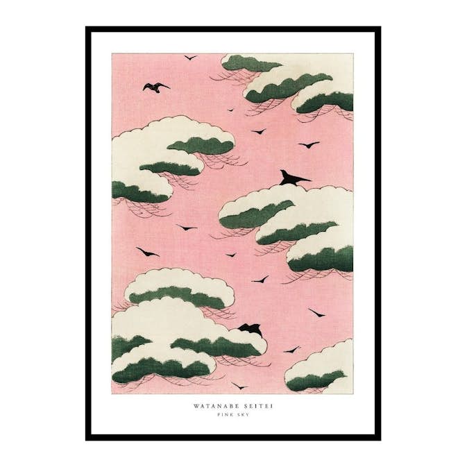 Poster Gallerix Pink Sky By Watanabe Seitei