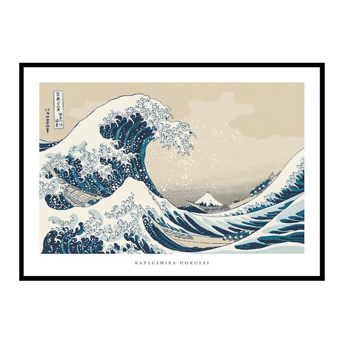 Poster Gallerix The Great Wave By Katsushika Hokusai