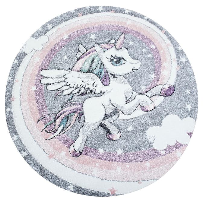 Barnmatta KM Carpets Atlas Unicorn Multi Rund