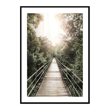 Poster Gallerix Hanging Bridge In Costa Rica