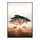 Poster Gallerix Elephants At Sunrise