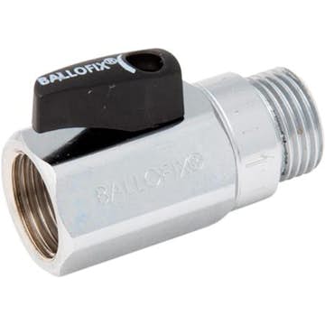 Kulventil Broen Ballofix Rak med Vred och Backventil