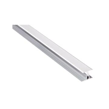 Foglist Fibo Aluminium 2-del skarv 2400 mm, Vit