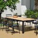 Matgrupp LifestyleGarden Portals Dark med 8 Stolar Cavers