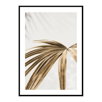 Poster Gallerix Golden Palm Leaves