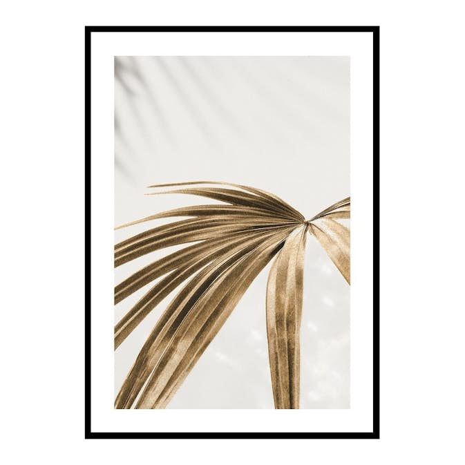 Poster Gallerix Golden Palm Leaves