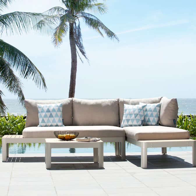 Loungegrupp LifestyleGarden Portals Light 4-sits Utomhus